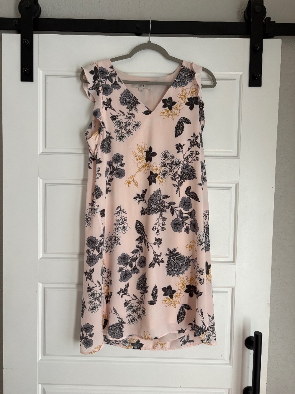 Loft Floral Flutter Shirttail Dress Size Medium